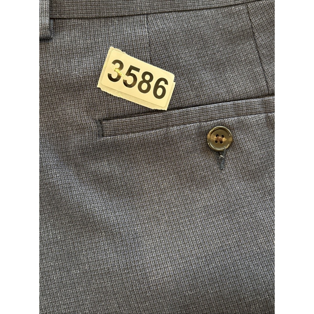 Ralph Lauren Pants Mens 34x30 Navy Blue Slim Fit Stretch Trousers Slacks Dress - Picture 8 of 8